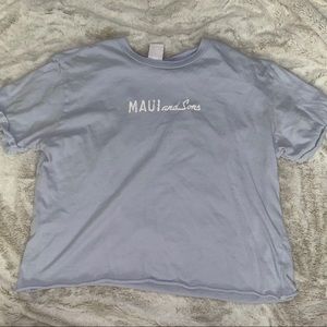 maui and sons cropped tee